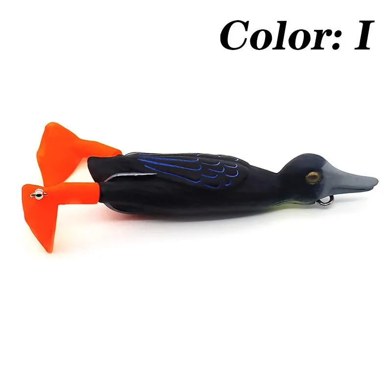 1Pcs Propeller flipper duck Fishing Lure Ducking Fishing Frog Lure 9.5cm 11.2g Artificial Bait Duckling 3D Eyes Day Baits Bass