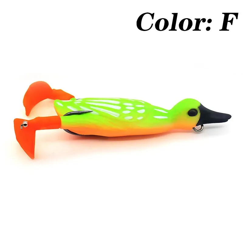 1Pcs Propeller flipper duck Fishing Lure Ducking Fishing Frog Lure 9.5cm 11.2g Artificial Bait Duckling 3D Eyes Day Baits Bass