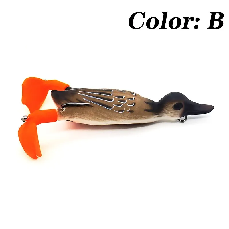 1Pcs Propeller flipper duck Fishing Lure Ducking Fishing Frog Lure 9.5cm 11.2g Artificial Bait Duckling 3D Eyes Day Baits Bass