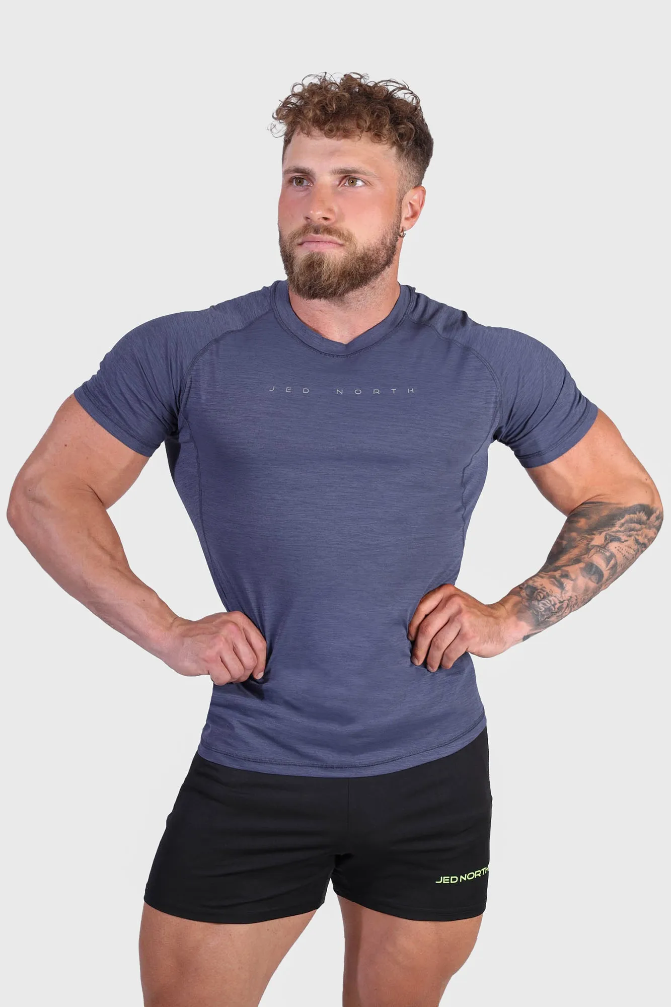 Agile Short Sleeve Training Tee - Steel Blue