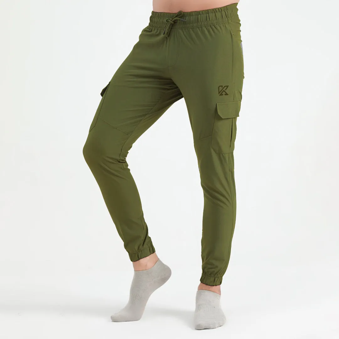 AGILE STRETCH MICRO CARGO TROUSER PANTS FOR MEN