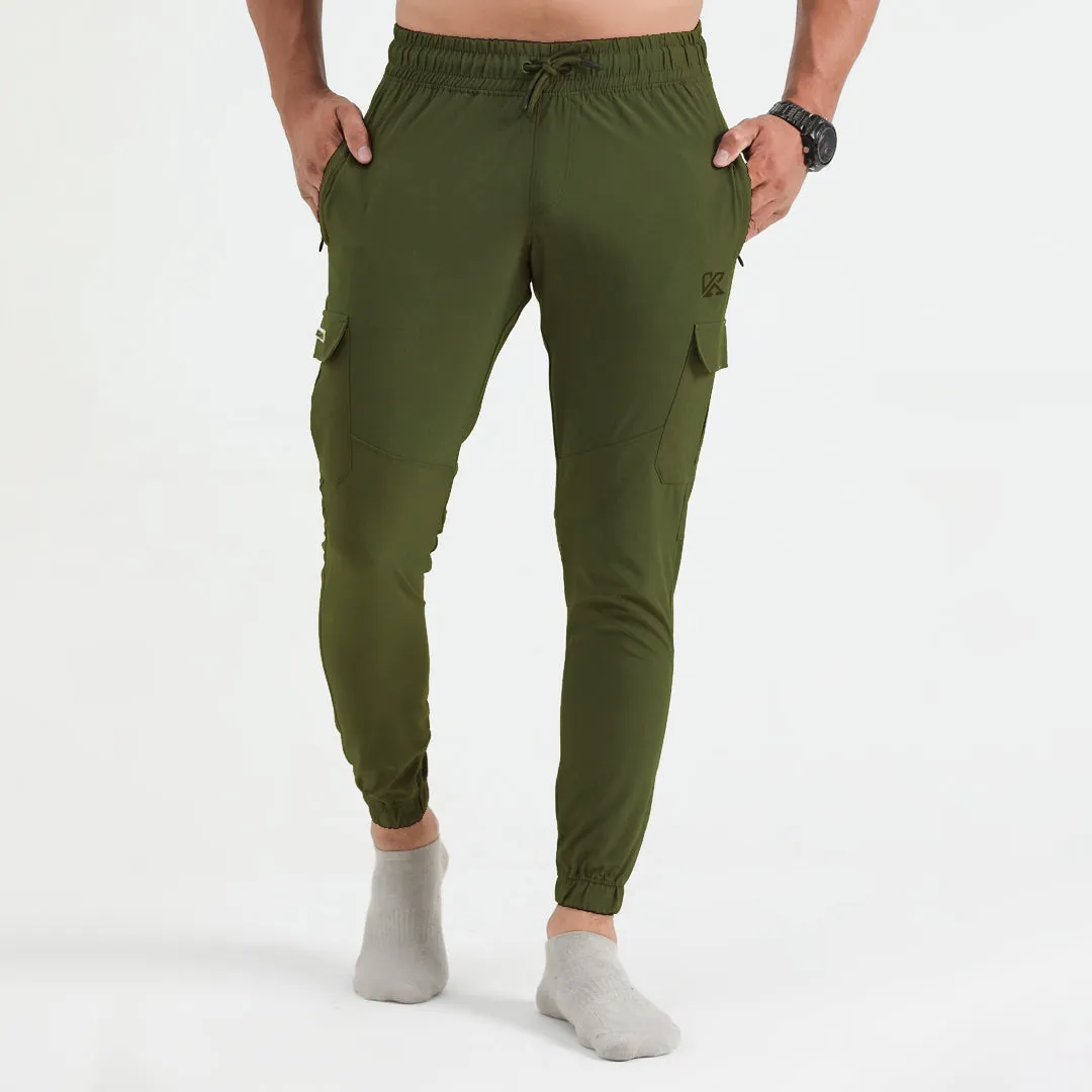 AGILE STRETCH MICRO CARGO TROUSER PANTS FOR MEN