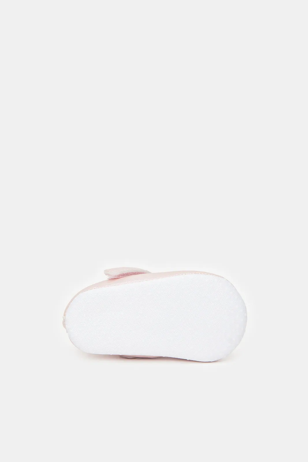 Baby Pink T-Bar Pram Shoes