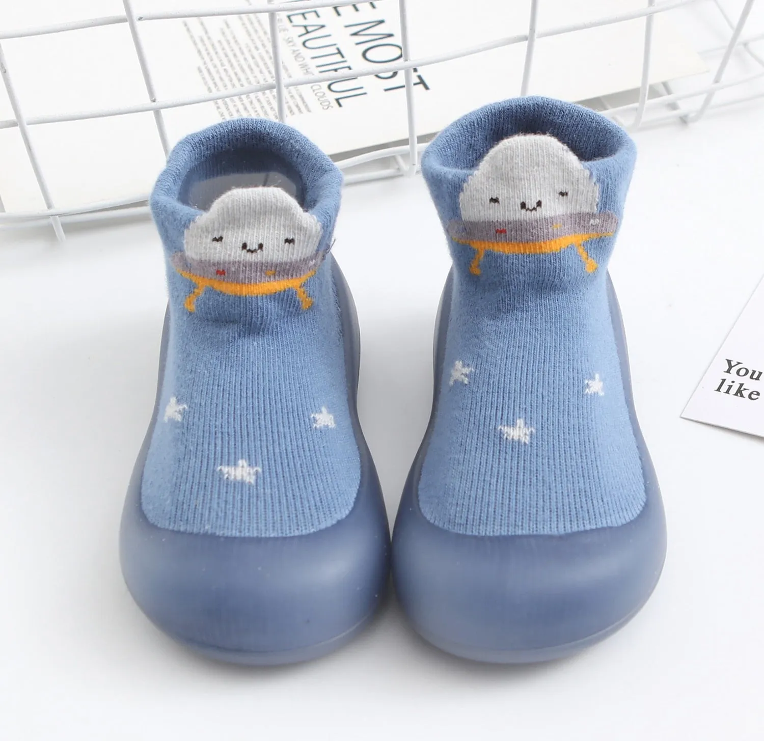 Baby Socks Shoes/ Cotton Breathable Lightweight Slip-on Sneak