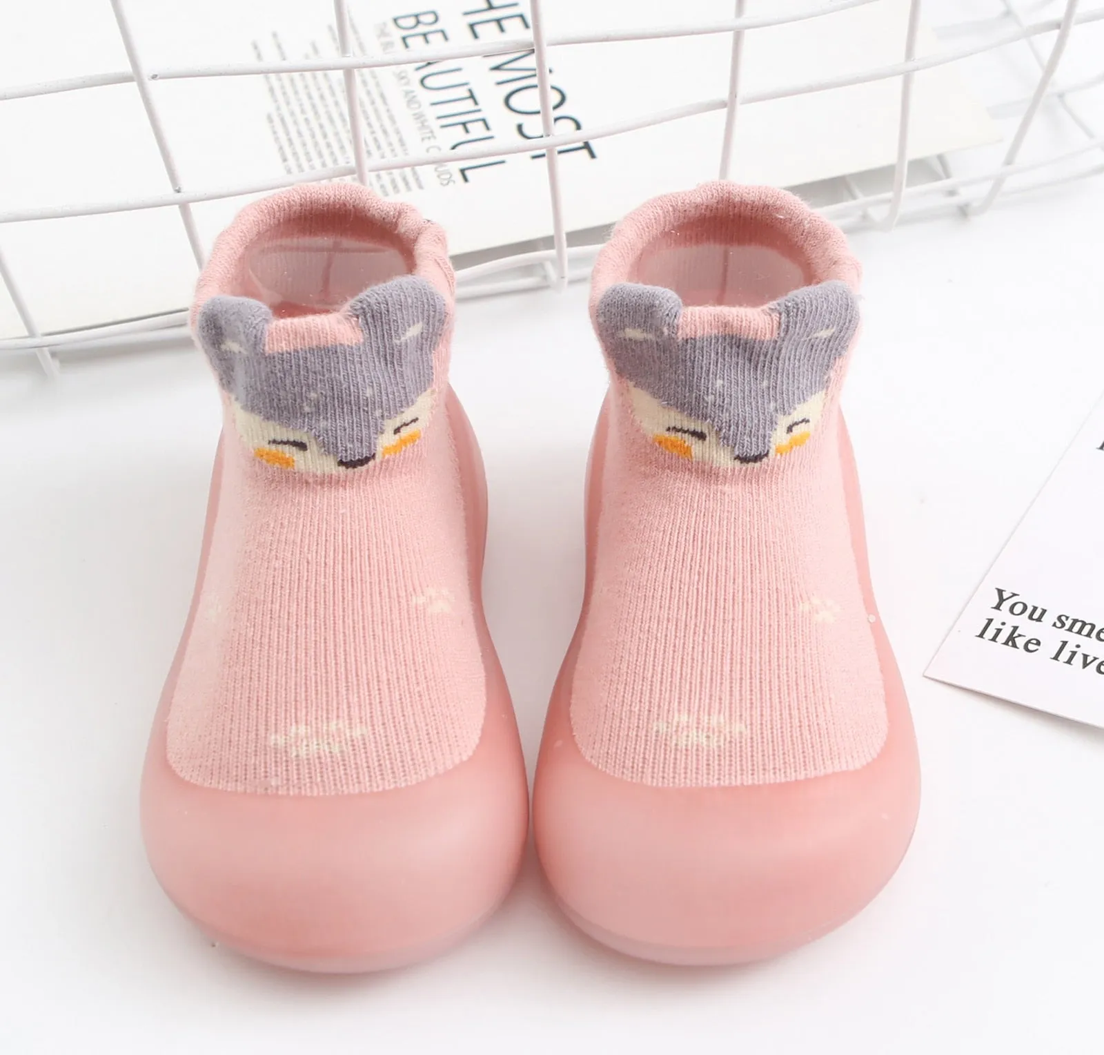 Baby Socks Shoes/ Cotton Breathable Lightweight Slip-on Sneak