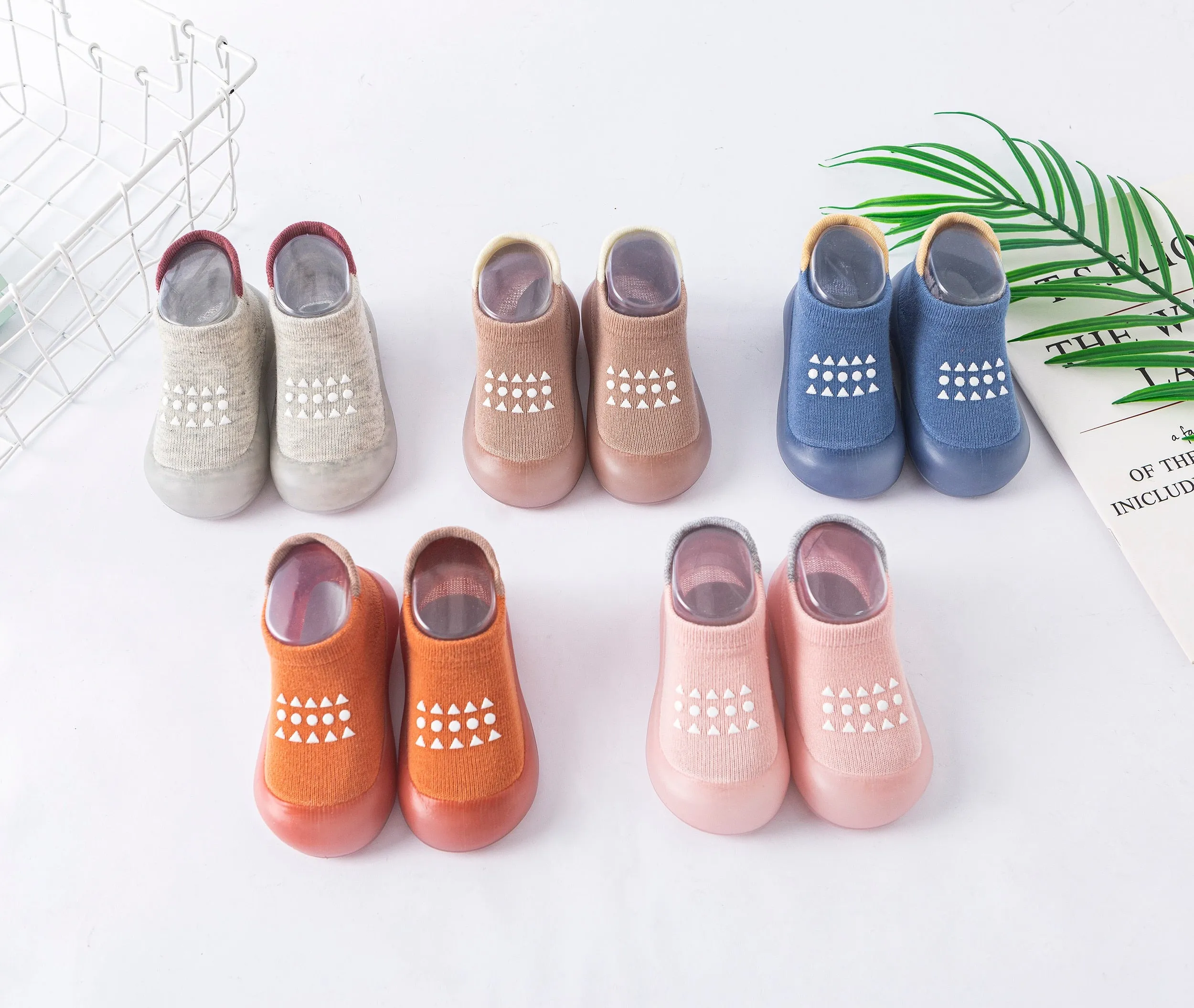 Baby Socks Shoes/ Cotton Breathable Lightweight Slip-on Sneak