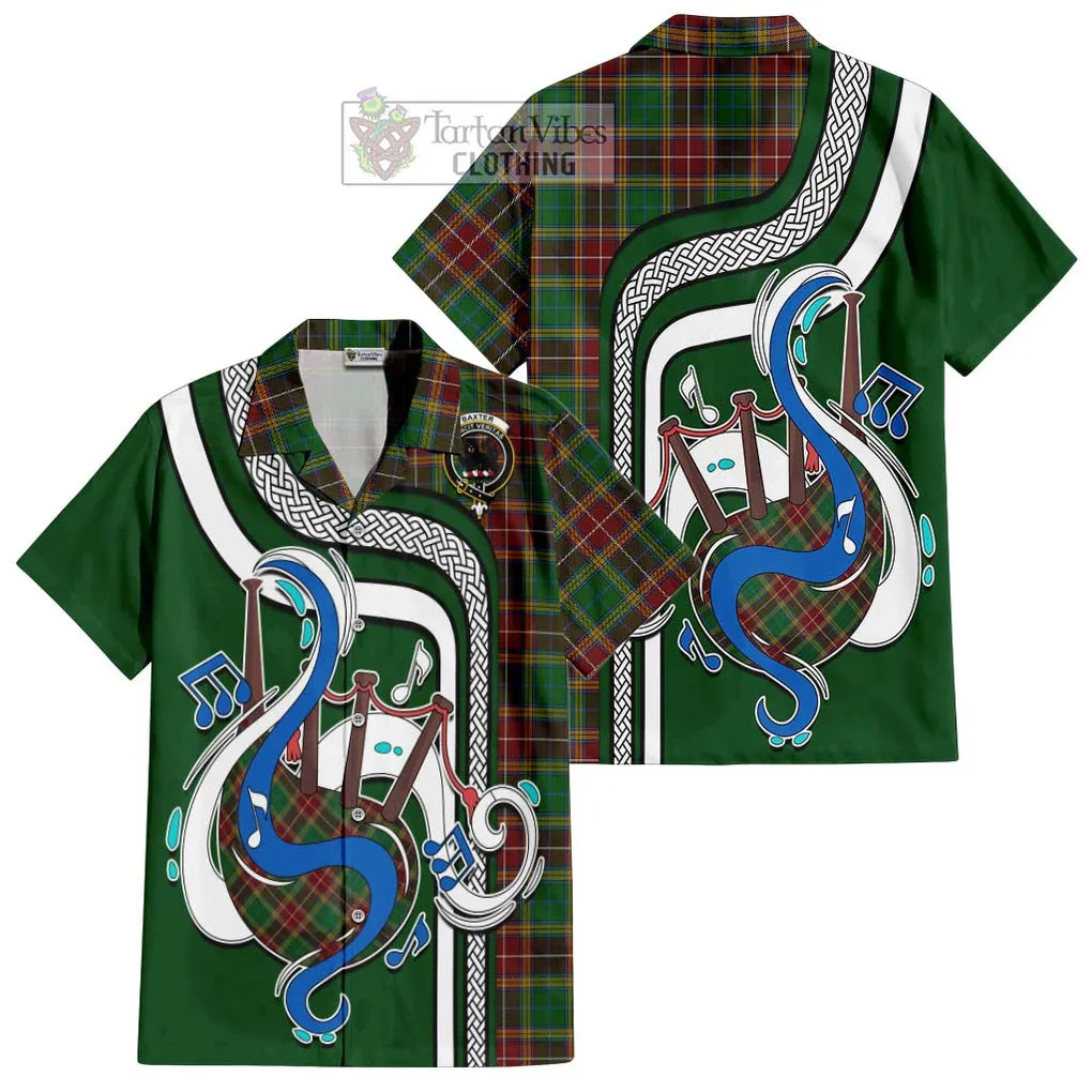 Baxter Tartan Short Sleeve Button Shirt with Epic Bagpipe Style