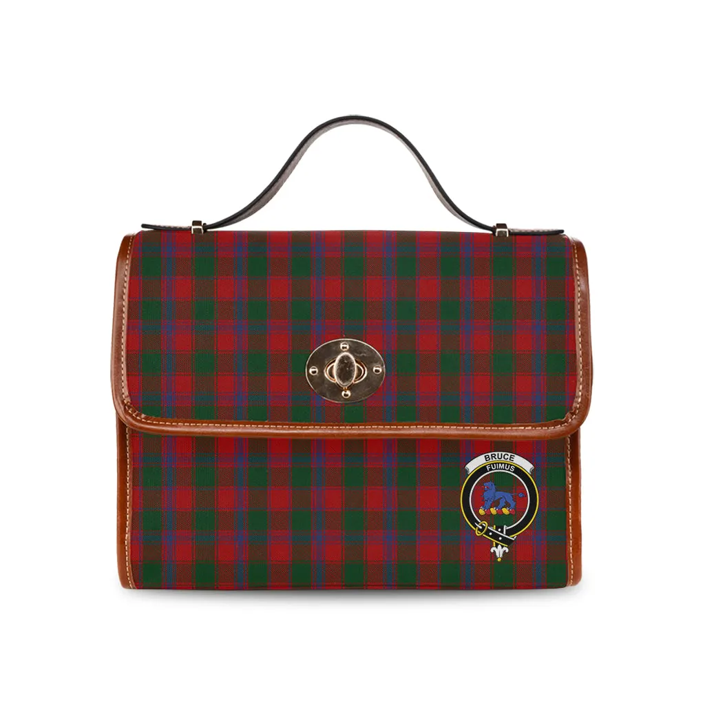 Bruce Old Tartan Waterproof Canvas Bag with Family Crest