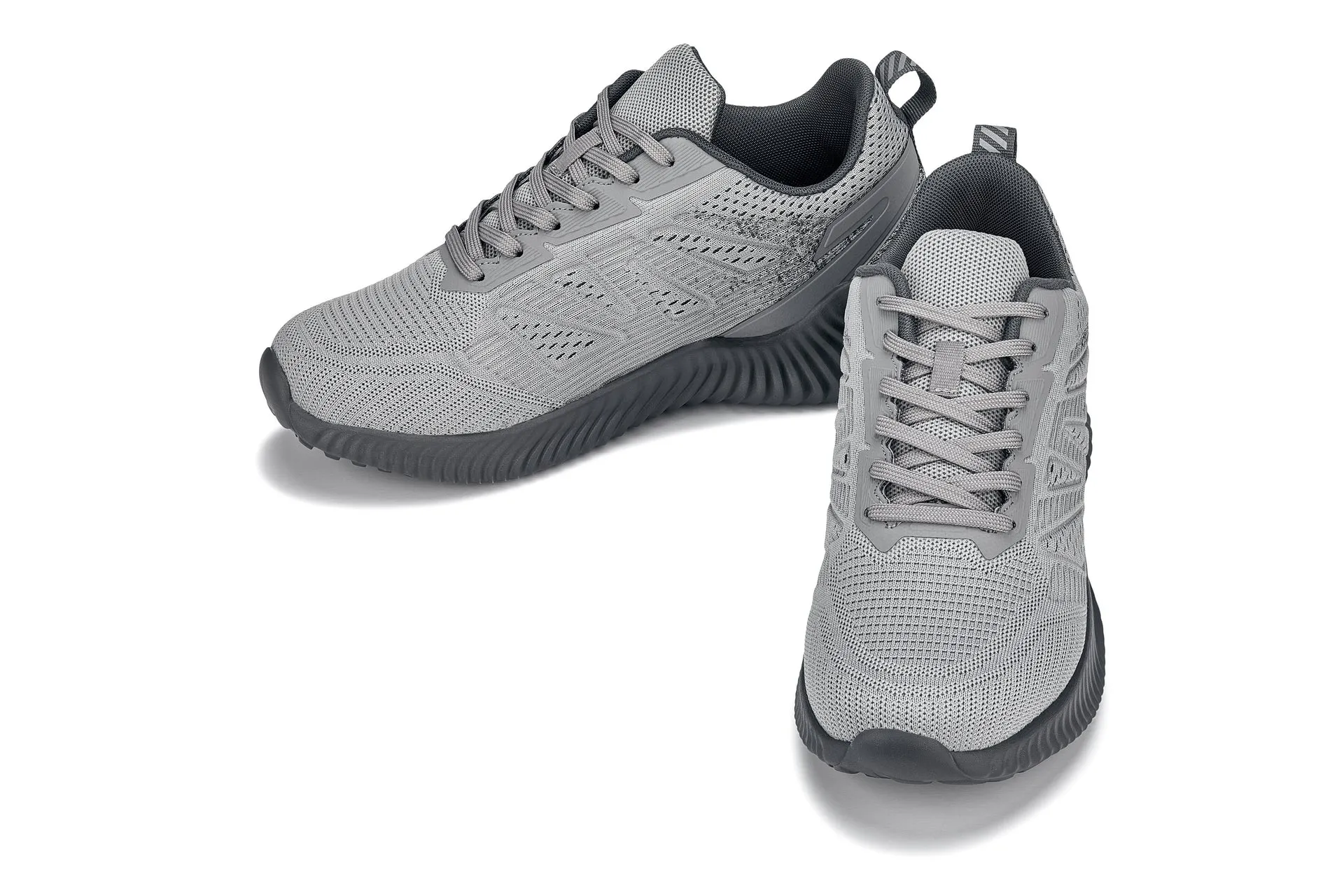 CALTO - Q221 - 2.6 Inches Taller (Cement/Pewter) - Lightweight Sporty Sneakers