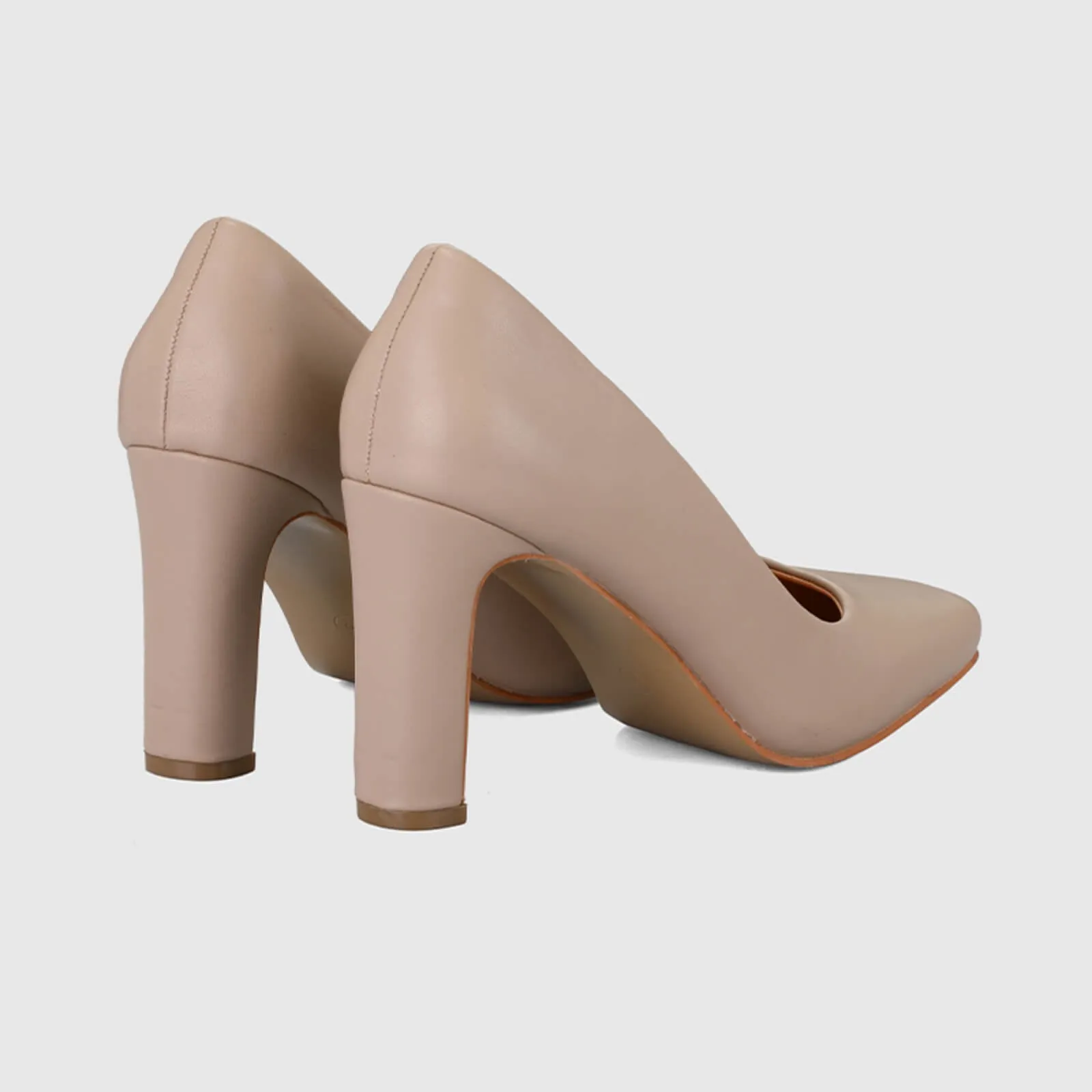 Chunky Block Heel Working Pumps