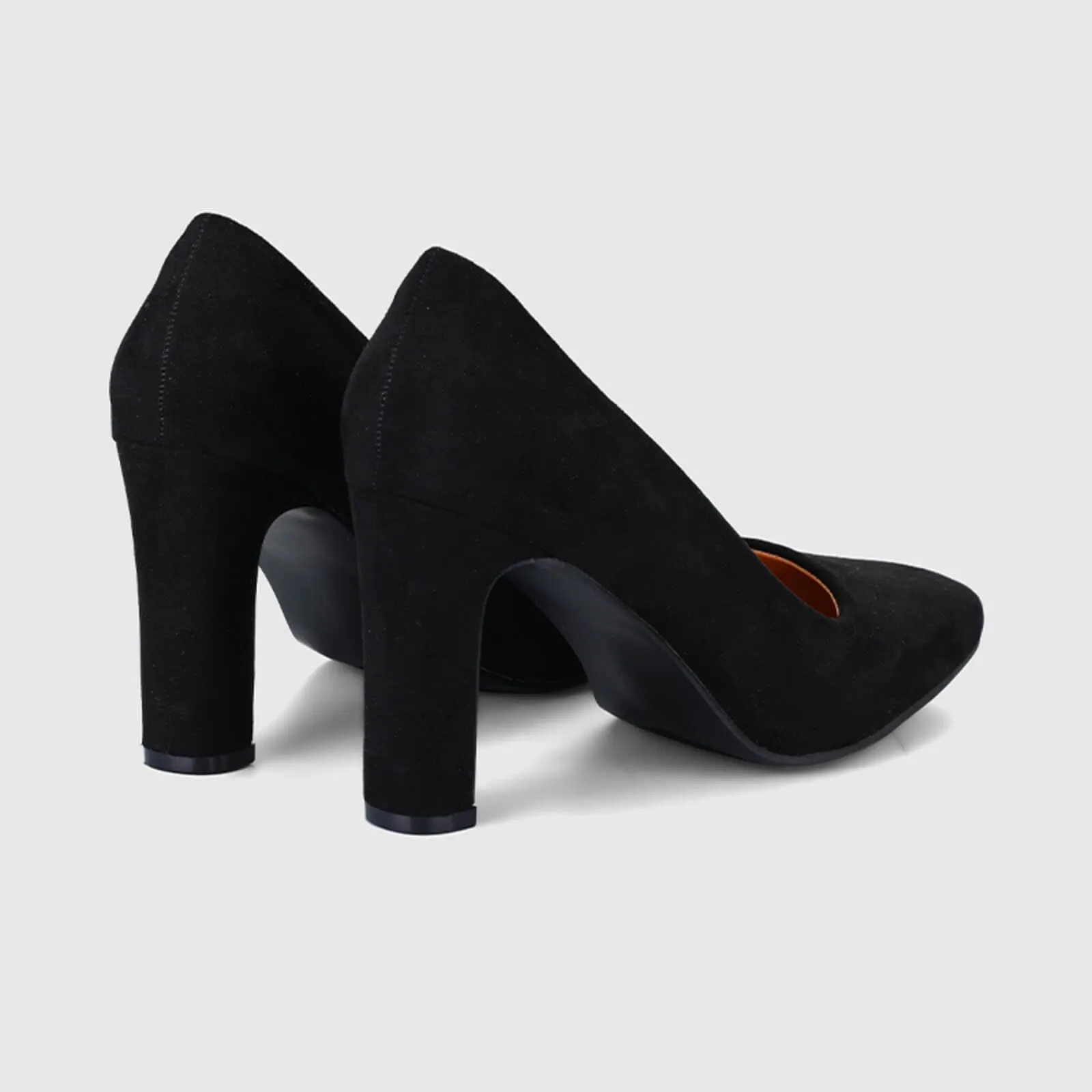 Chunky Block Heel Working Pumps