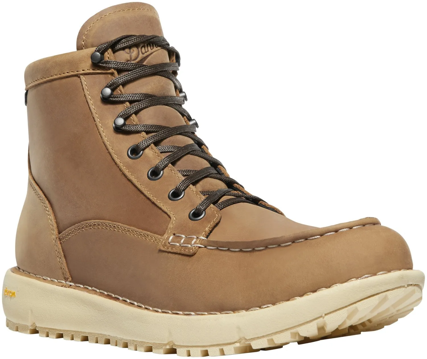 Danner Mens Logger Moc 917 GTX Bone Brown Nubuck Work Boots