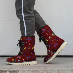 Enemy Territory Dark Maroon Polar Winter Boots