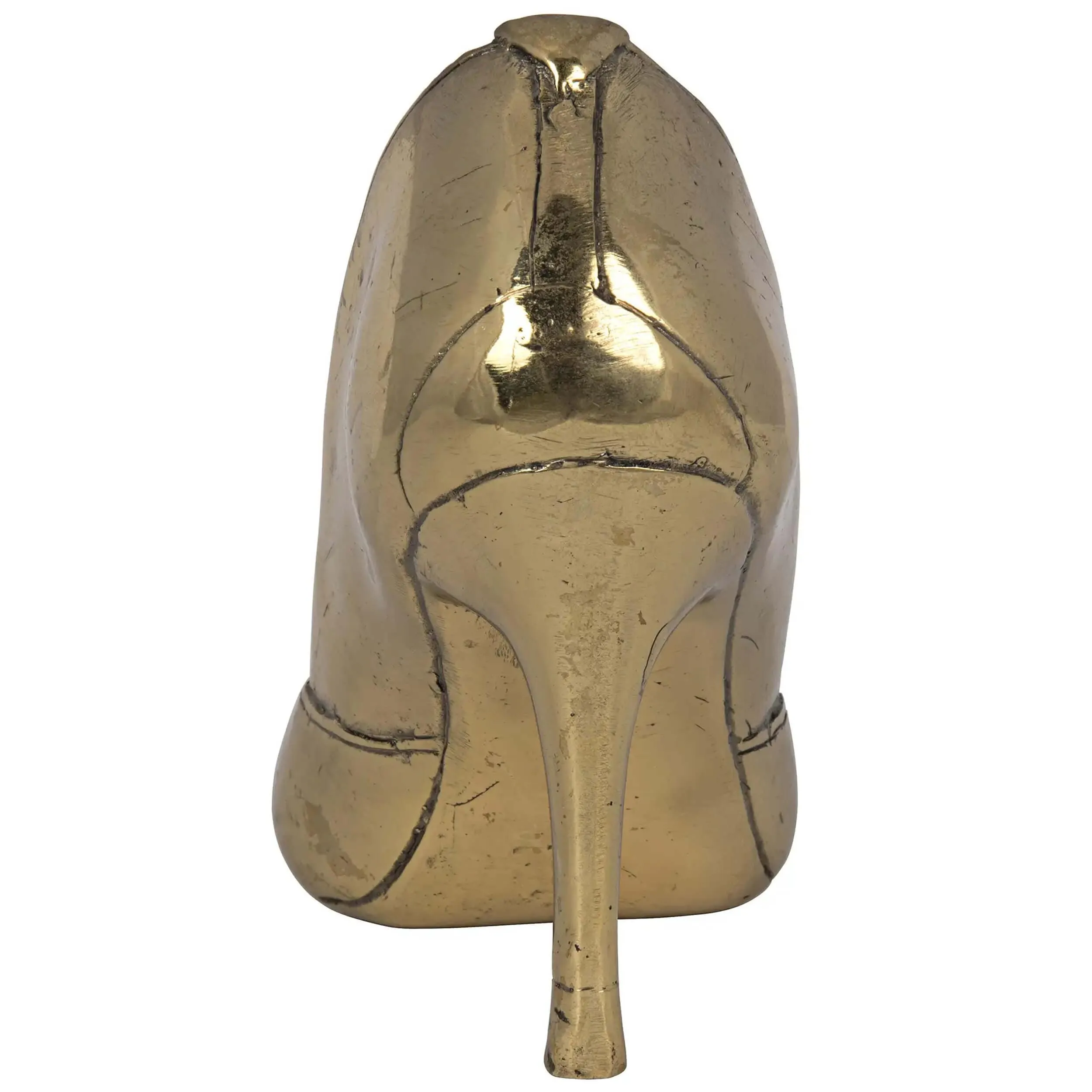 Heel Sculpture, Antique Brass