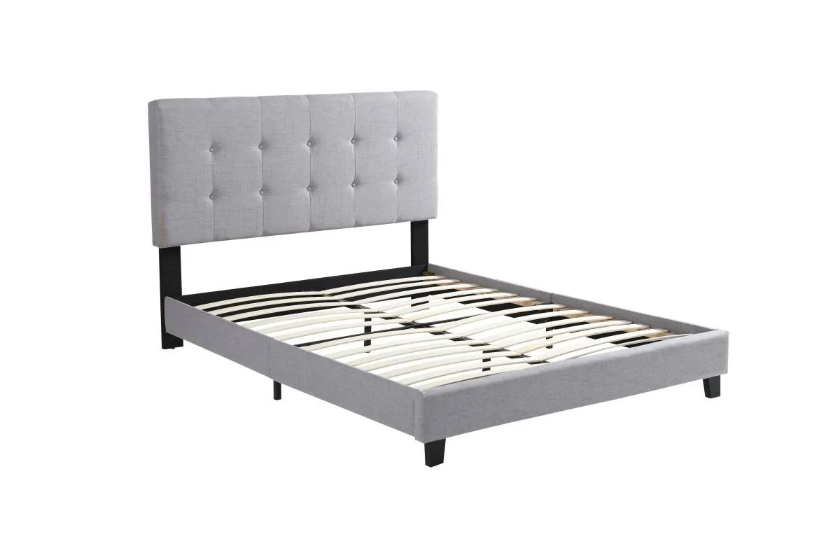 Ivy Queen Bed - Light Grey