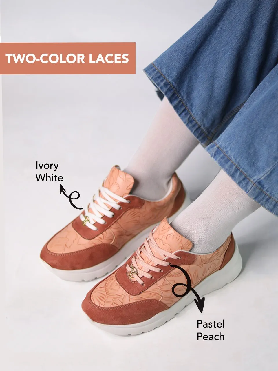 Kerry Peach Sneakers