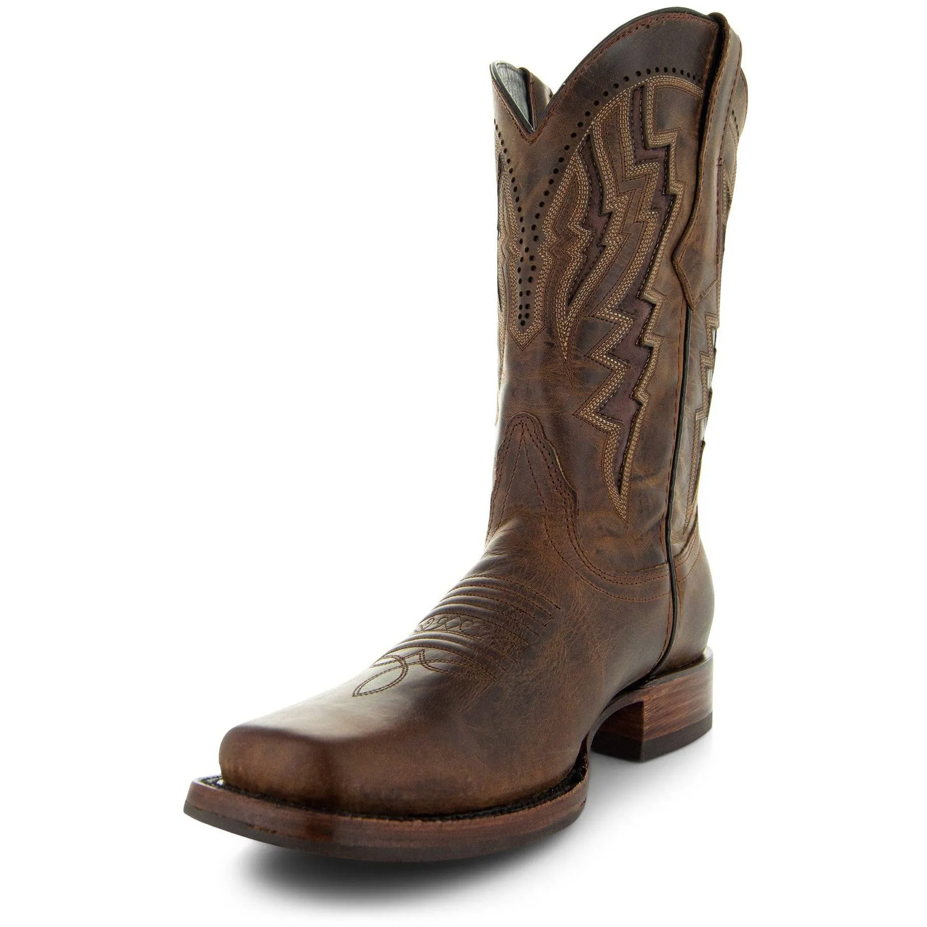 Men's Tan Square Toe Cowboy Boots | Tan Western Boots (H50027)