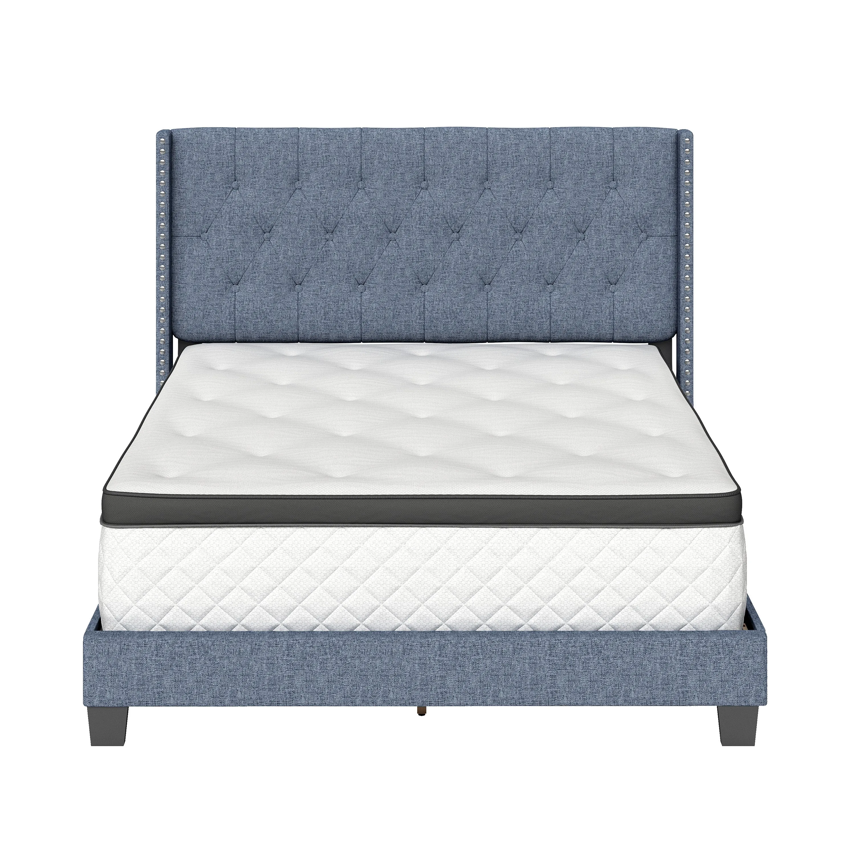 Mia Upholstered Platform Bed