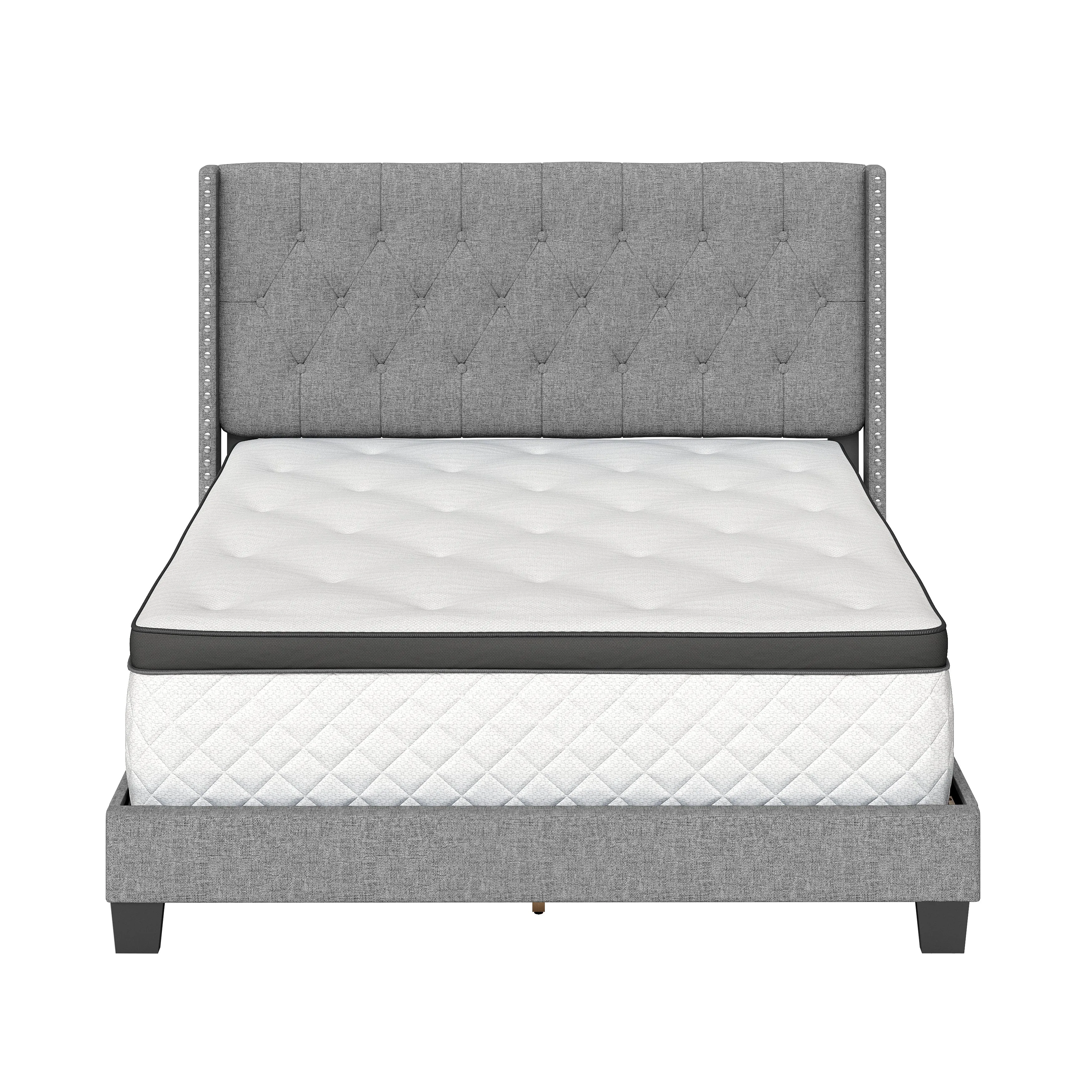 Mia Upholstered Platform Bed