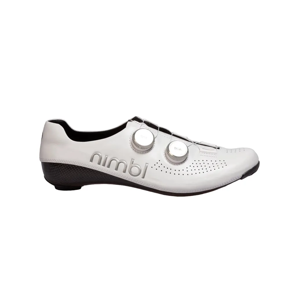 NIMBL Road Cycling Shoes Ultimate - White/Silver