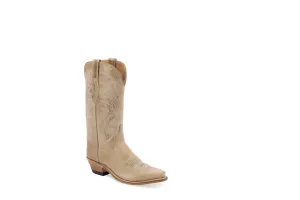 Old West Womens Fashion Snip Tan Leather Cowboy Boots