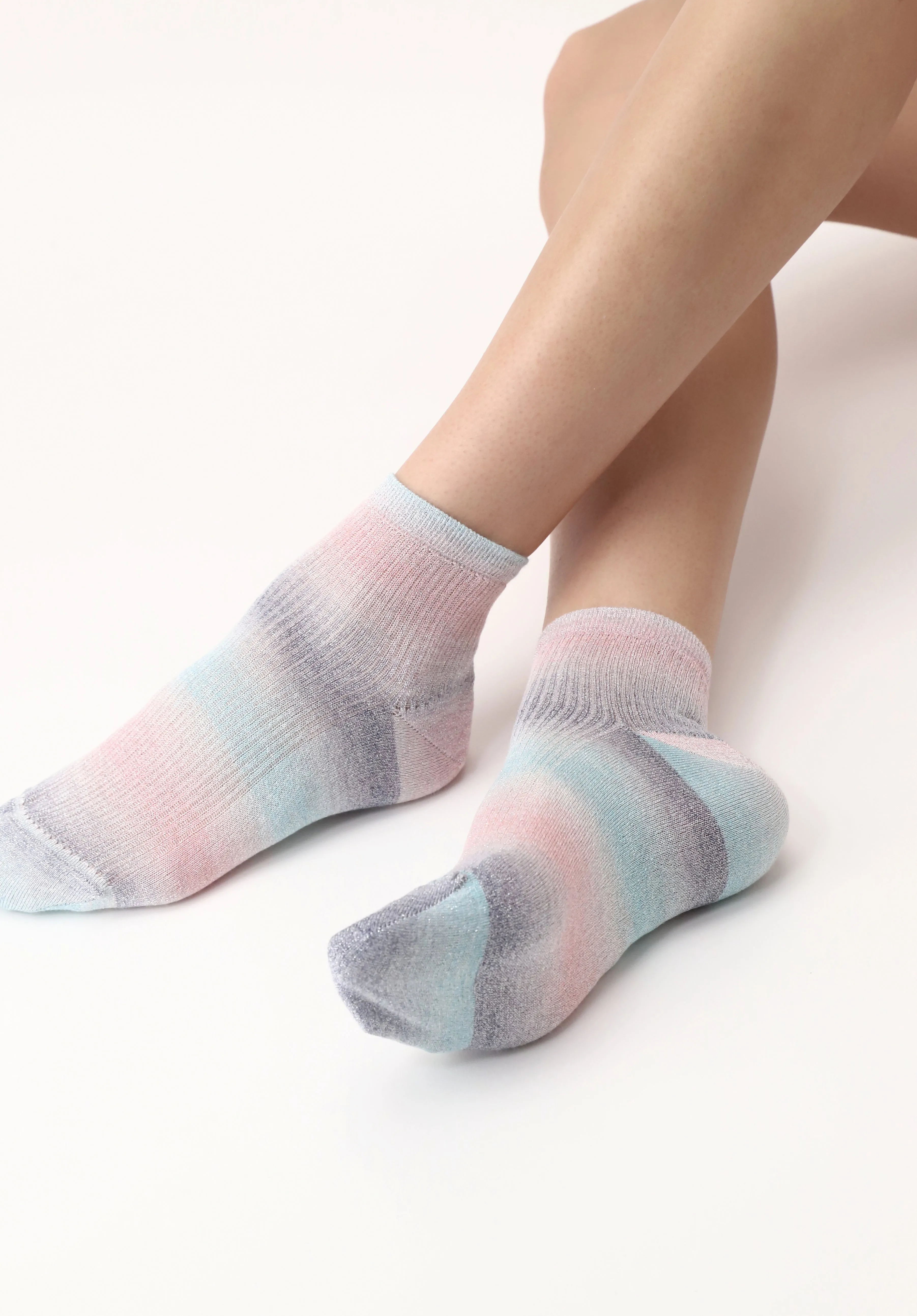 Oroblu Glowing Multicoloured Crew Socks