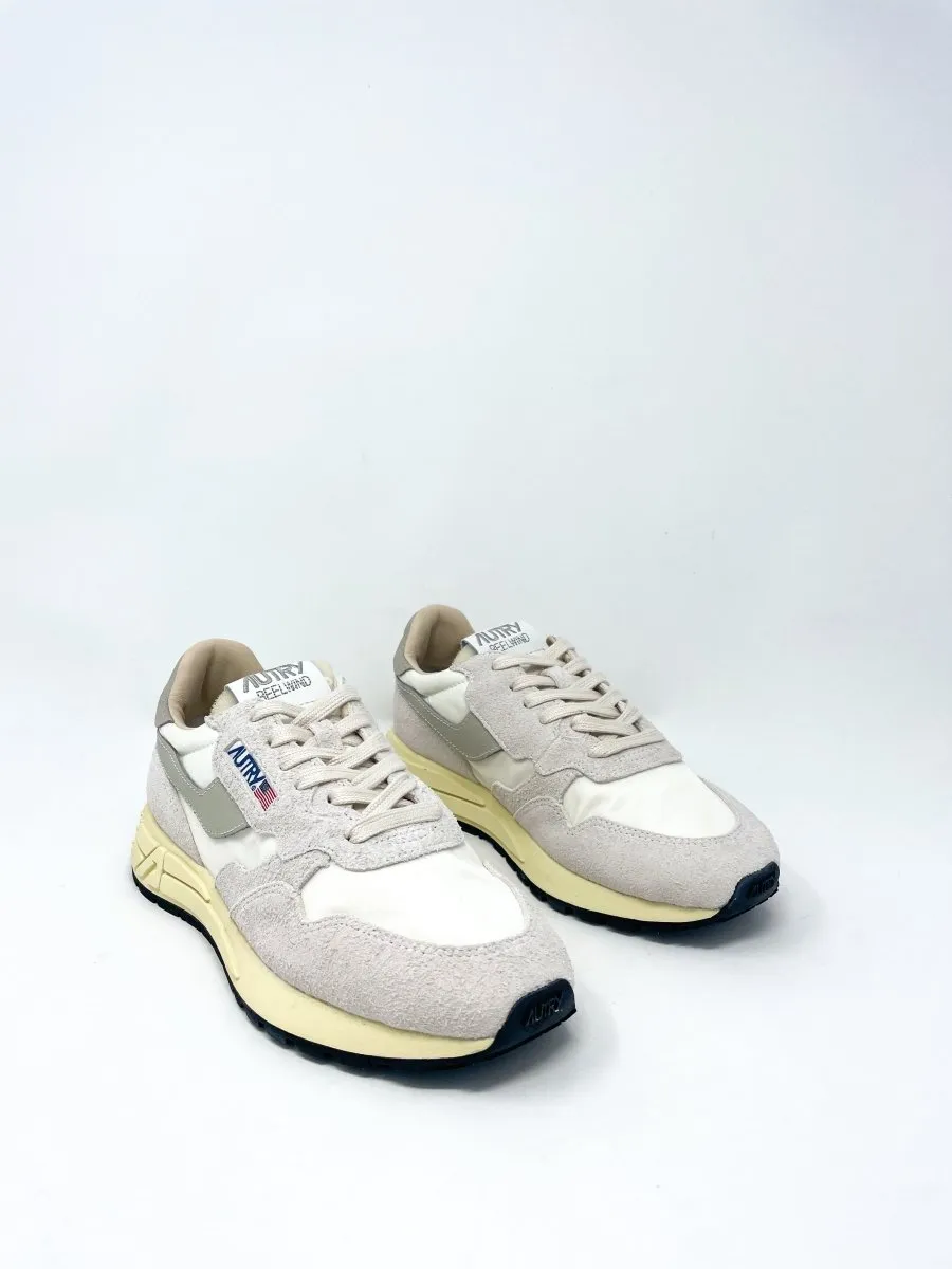 Reelwind Low Sneakers in Nylon & Suede White