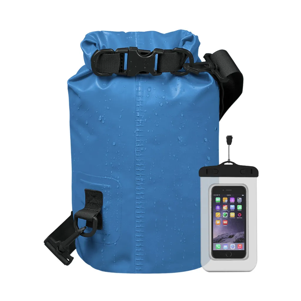 Roll Top Dry Bag Backpack with Waterproof Pouch 2/5/10/20/30/40L