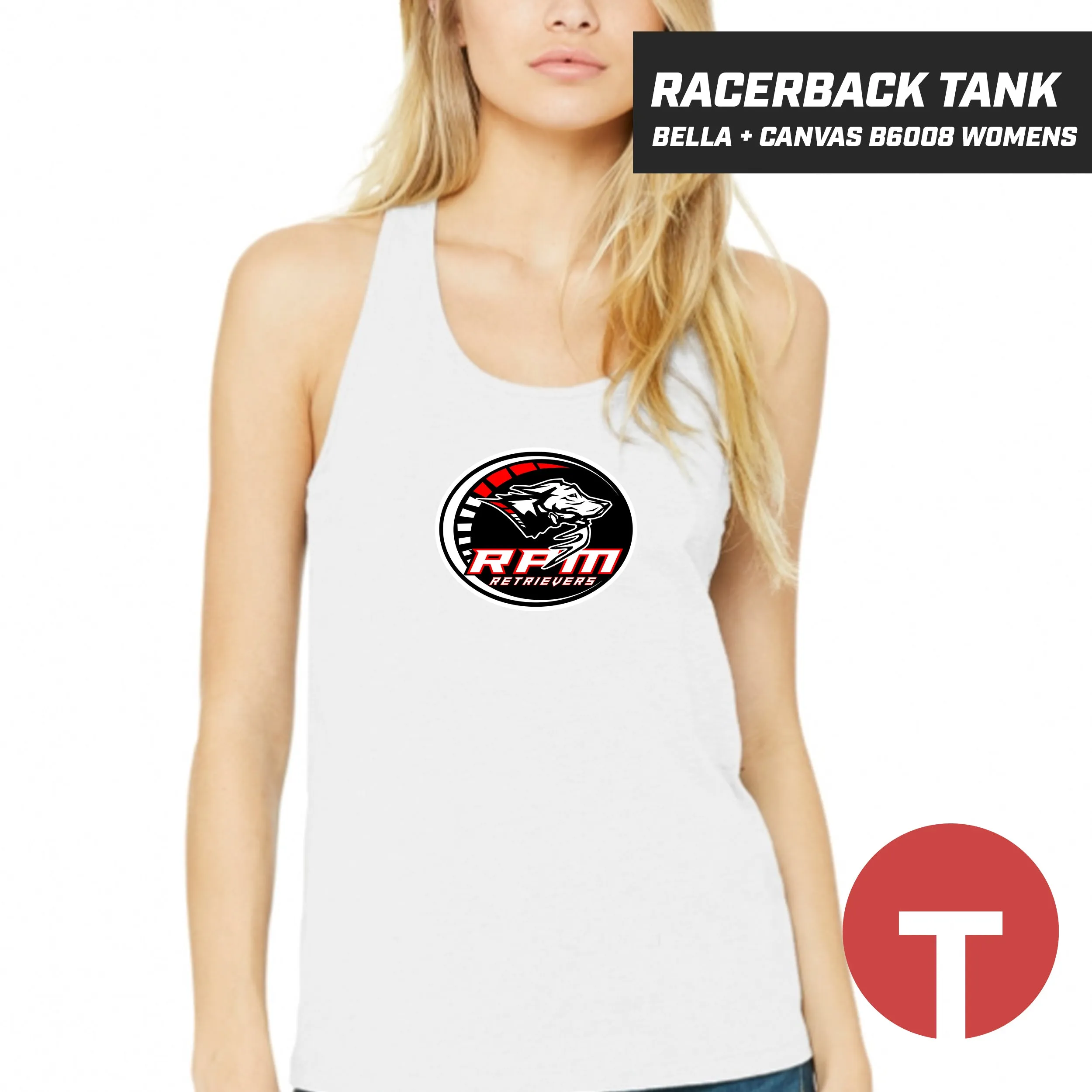 RPM Retrievers - Bella   Canvas B6008 Women's Jersey Racerback Tank