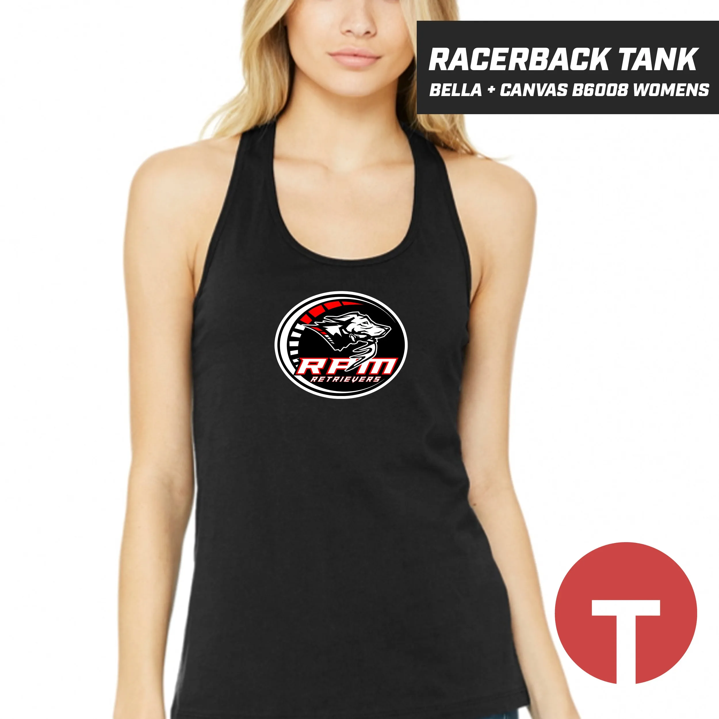 RPM Retrievers - Bella   Canvas B6008 Women's Jersey Racerback Tank