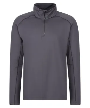 Seal Grey - Core stretch half-zip mid-layer