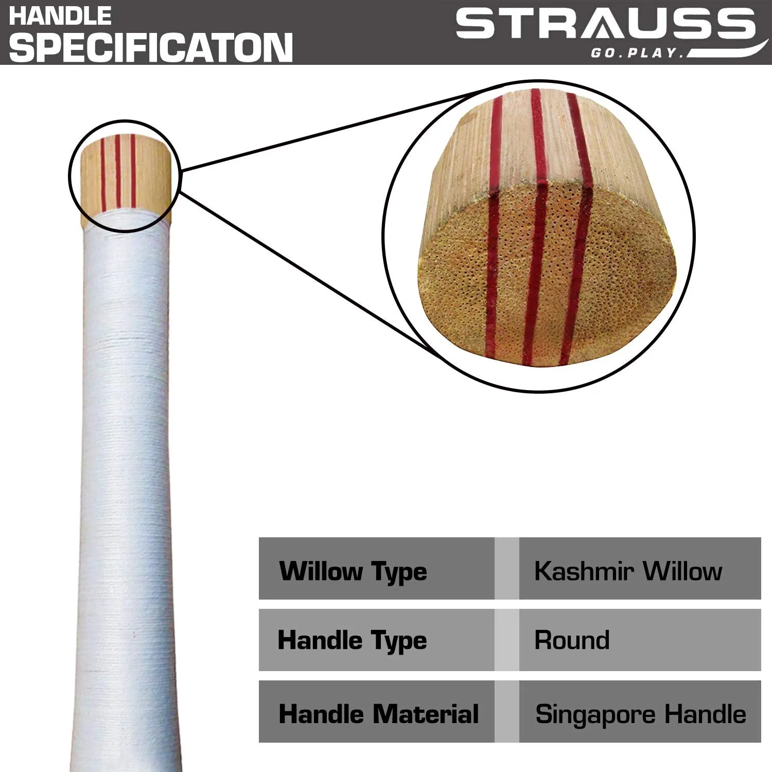 Strauss Scoop Tennis Cricket Bat | Edition: Blaster | Full Size | Kashmir Willow | Plain | Lightweight | Tennis Ball Cricket Bat