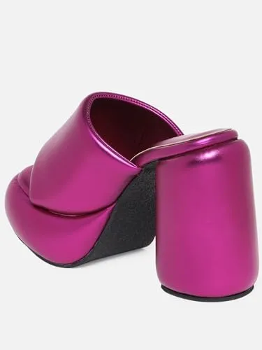 THE QUIRKY NAARI Metallic Chunks - Fuchsia In Trendy Bright Color | Metallic | 4 UK