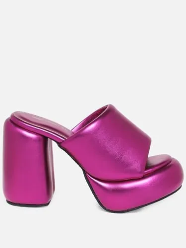 THE QUIRKY NAARI Metallic Chunks - Fuchsia In Trendy Bright Color | Metallic | 4 UK