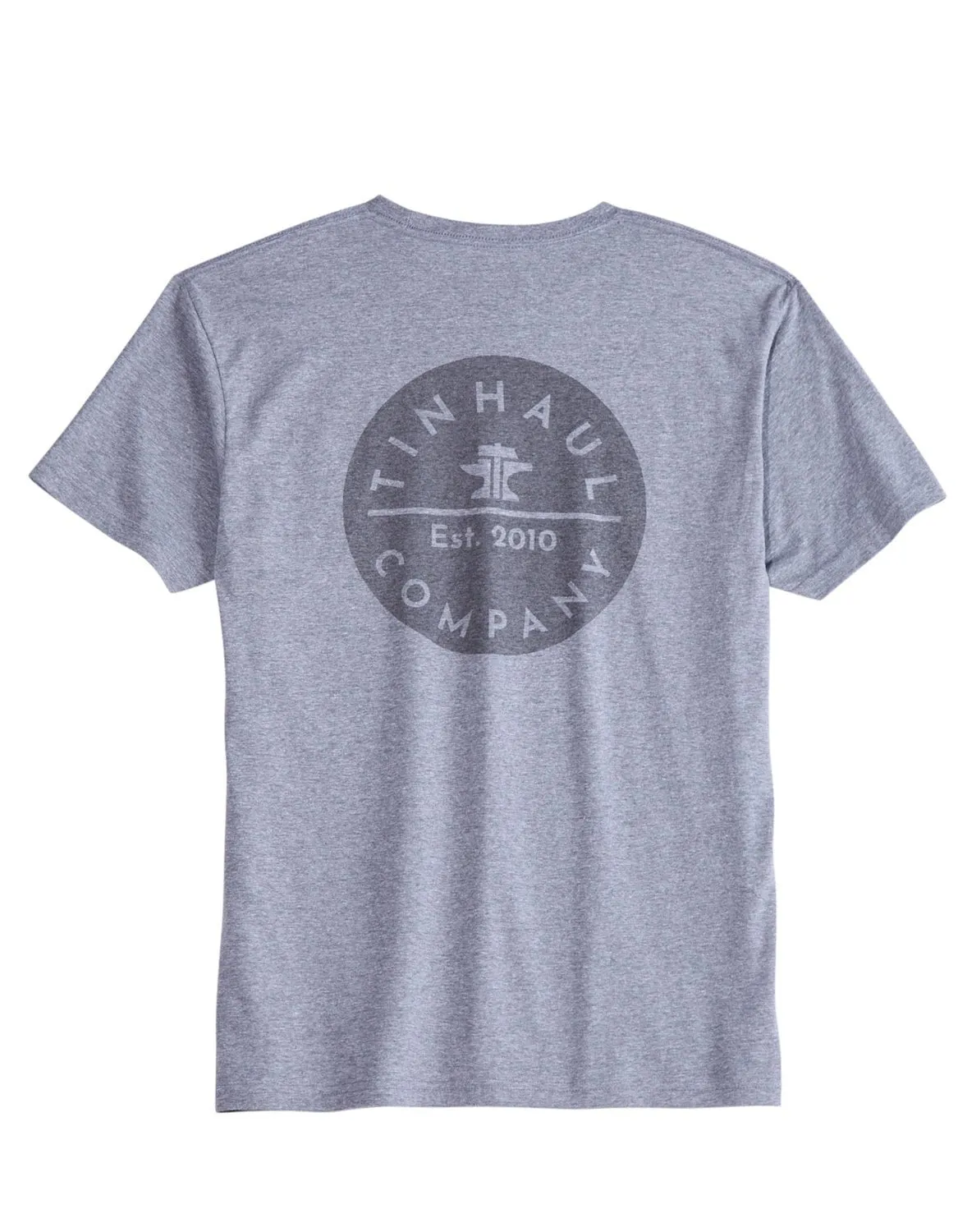 Tin Haul Mens Company Circle Grey Poly/Cotton S/S T-Shirt