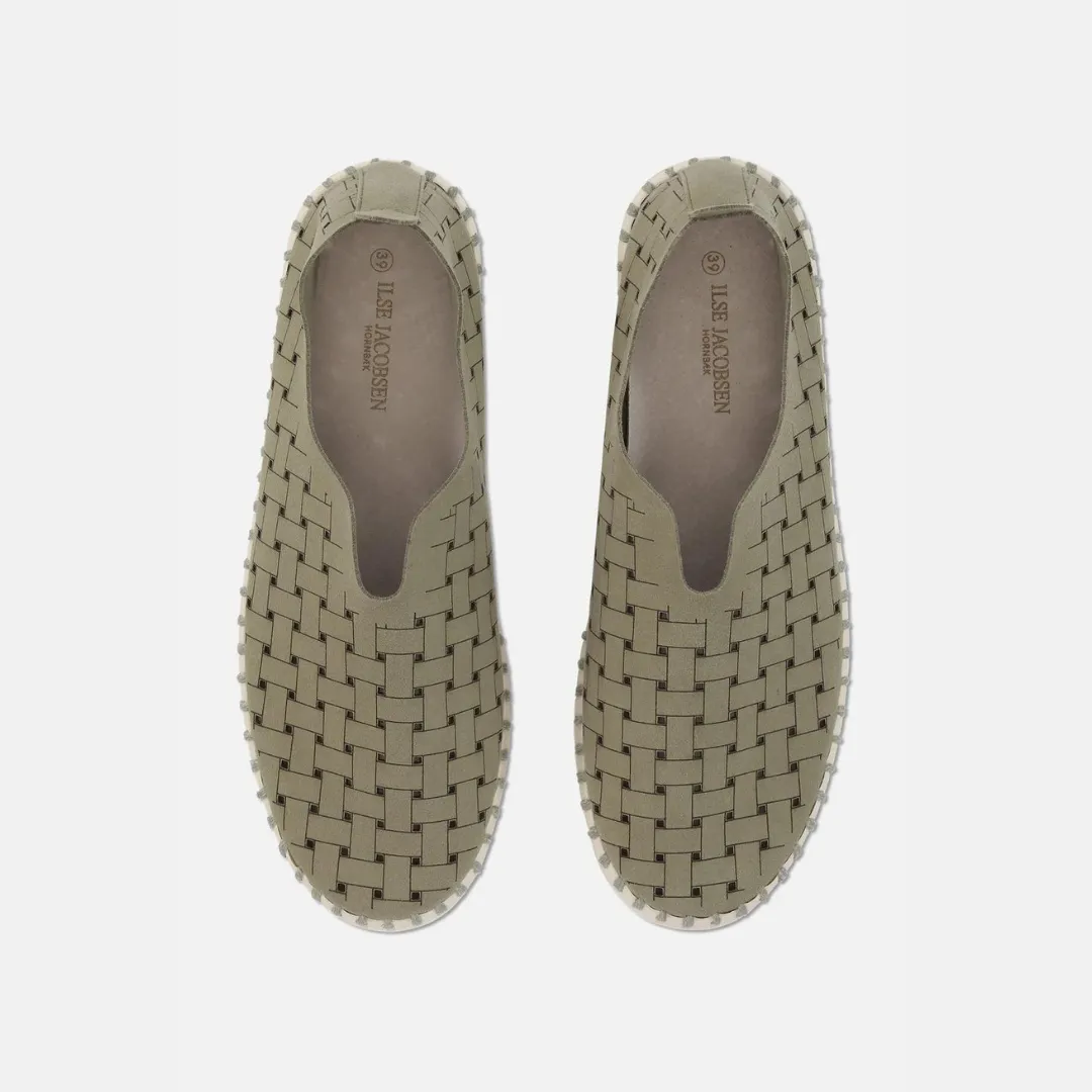 Tulip Criss-Cross Slip On - Army